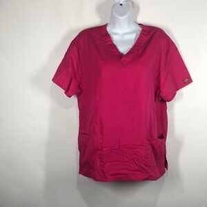 Dickies pink scrub top size medium
